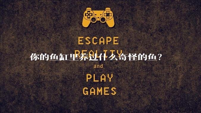 你的鱼缸里养过什么奇怪的鱼？